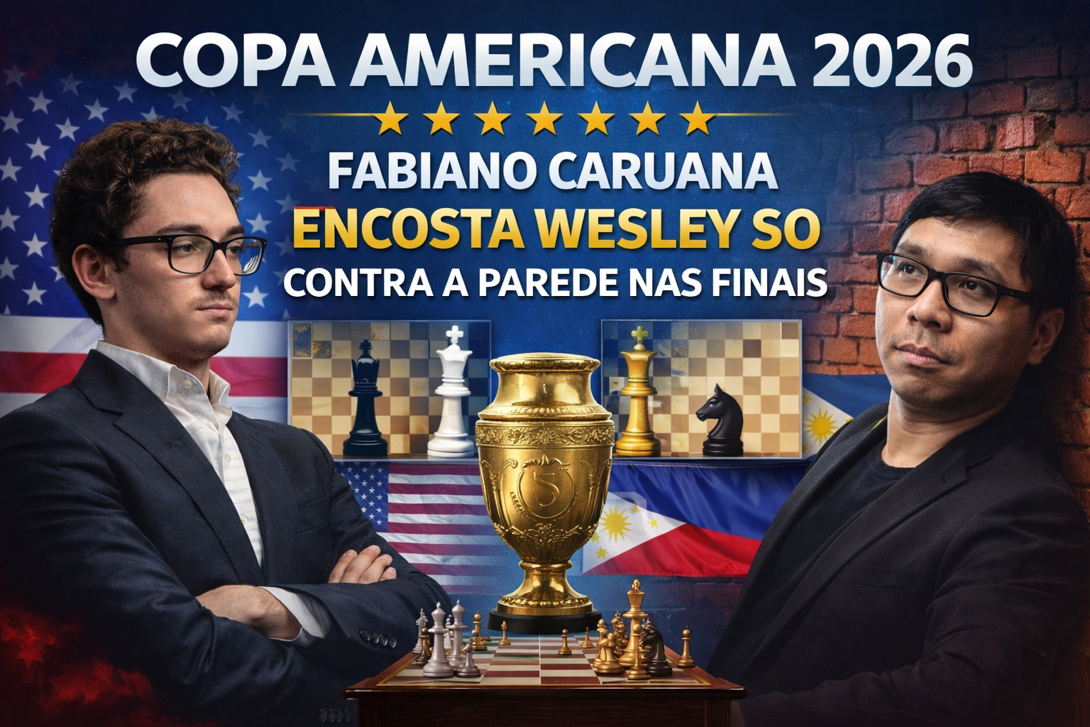 Copa Americana de 2026: Caruana encosta Wesley So contra a parede nas Finais