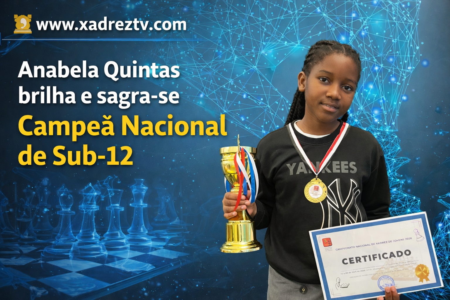 Anabela Quintas brilha e sagra-se Campeã Nacional de Sub-12