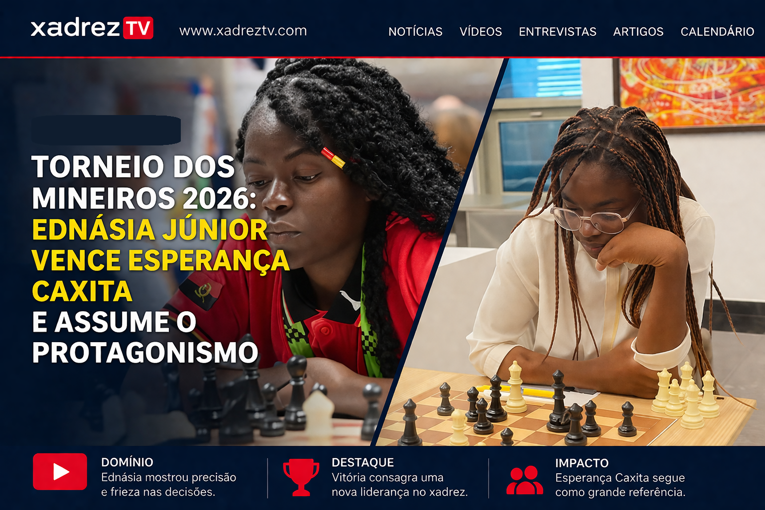Torneio dos Mineiros 2026: Ednásia Júnior vence Esperança Caxita e assume o Protagonismo