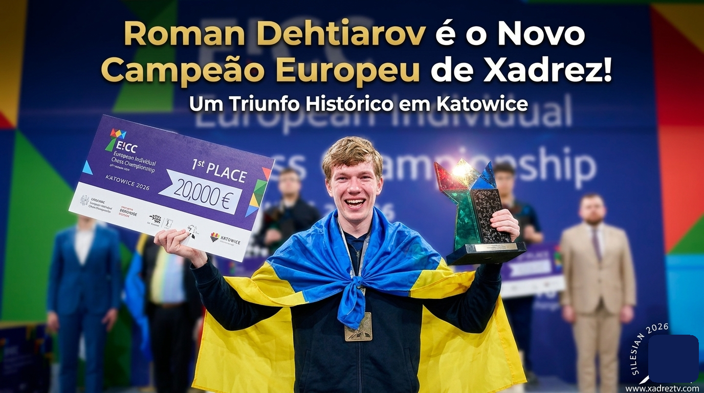 Roman Dehtiarov é o Novo Campeão Europeu de Xadrez: Um Triunfo Histórico em Katowice
