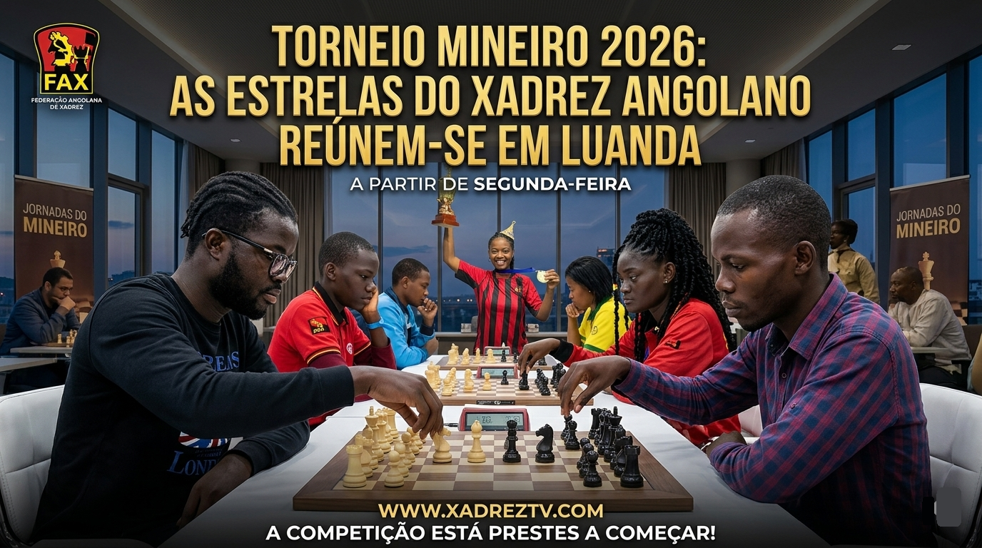 Torneio Mineiro 2026: As Estrelas do Xadrez Angolano Reúnem-se em Luanda a partir de segunda-feira