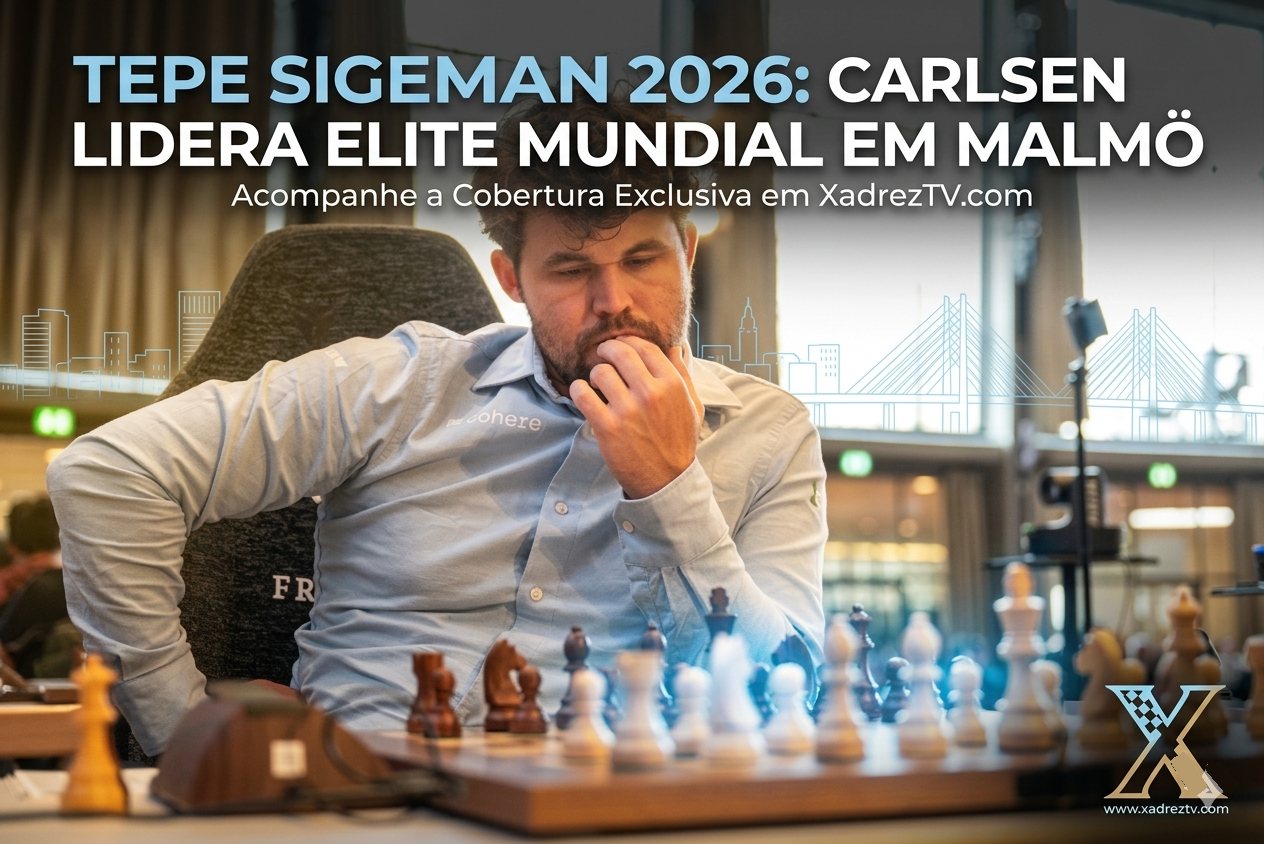 TePe Sigeman 2026: Carlsen lidera elite mundial em Malmö